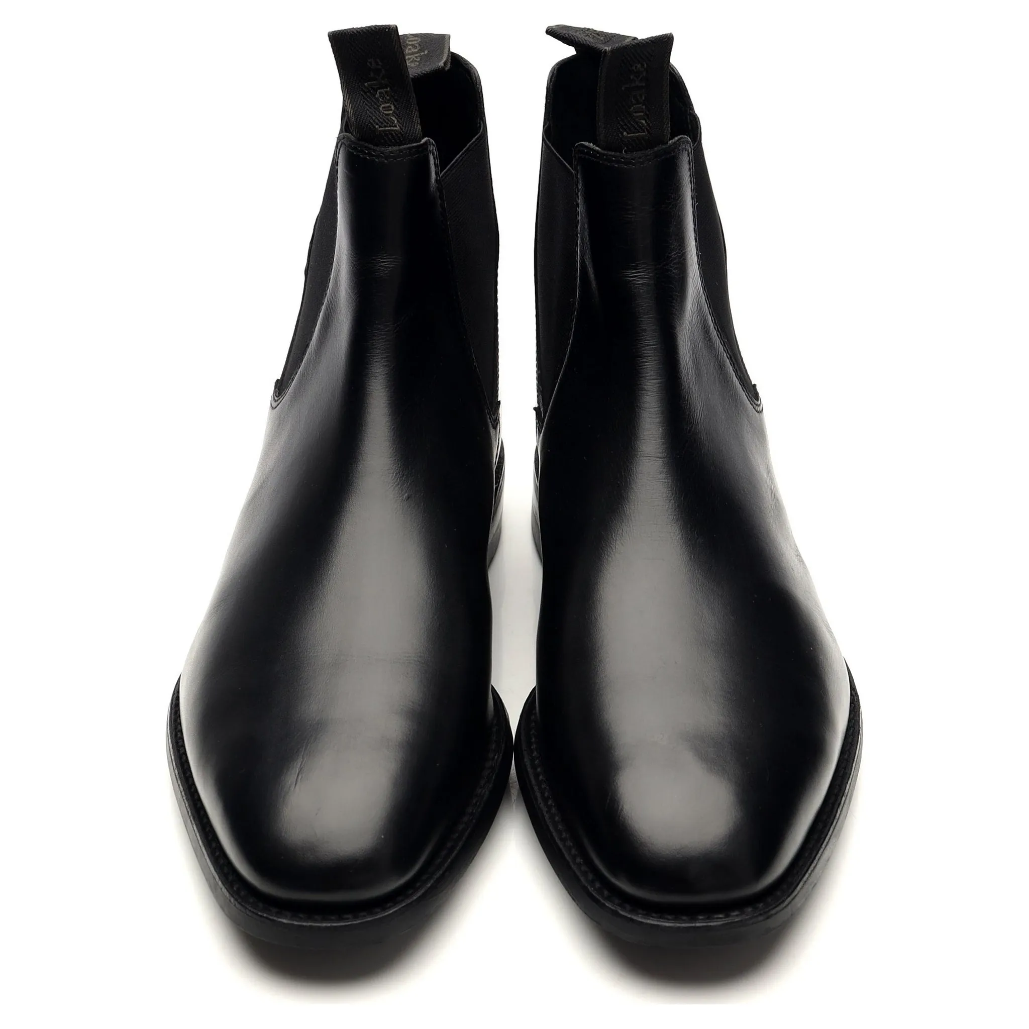 1880 'Apsley' Black Leather Chelsea Boots UK 8 G