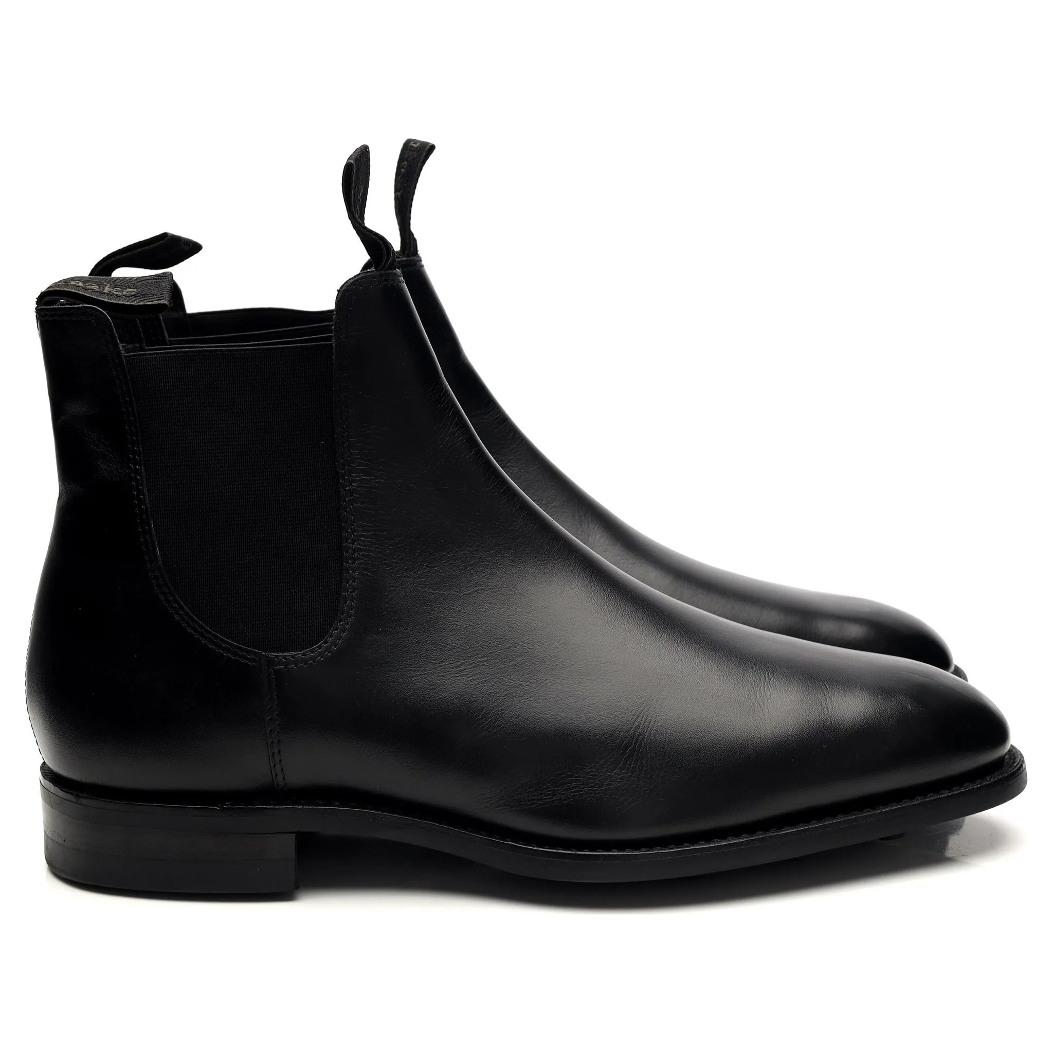1880 'Apsley' Black Leather Chelsea Boots UK 8 G