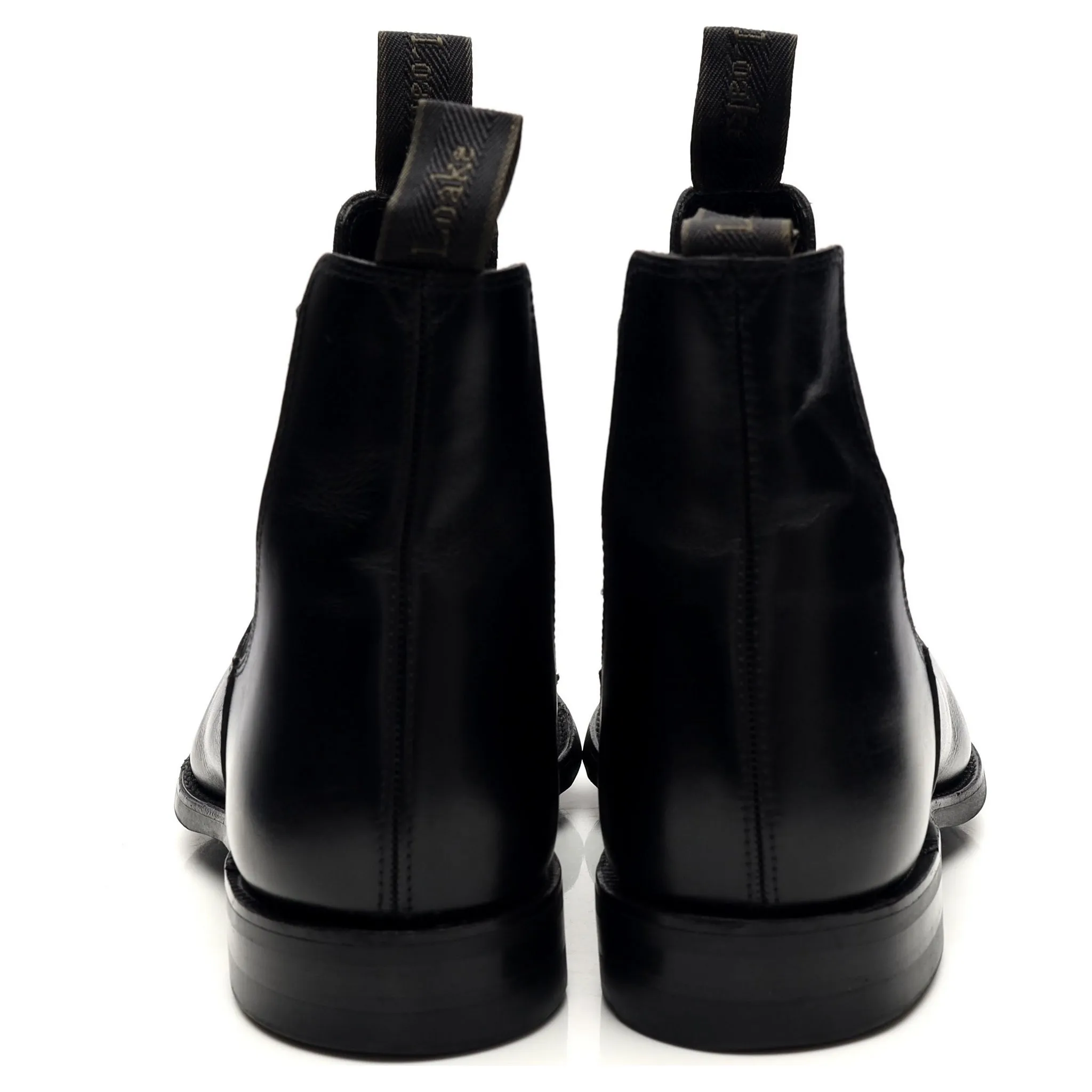 1880 'Apsley' Black Leather Chelsea Boots UK 8 G