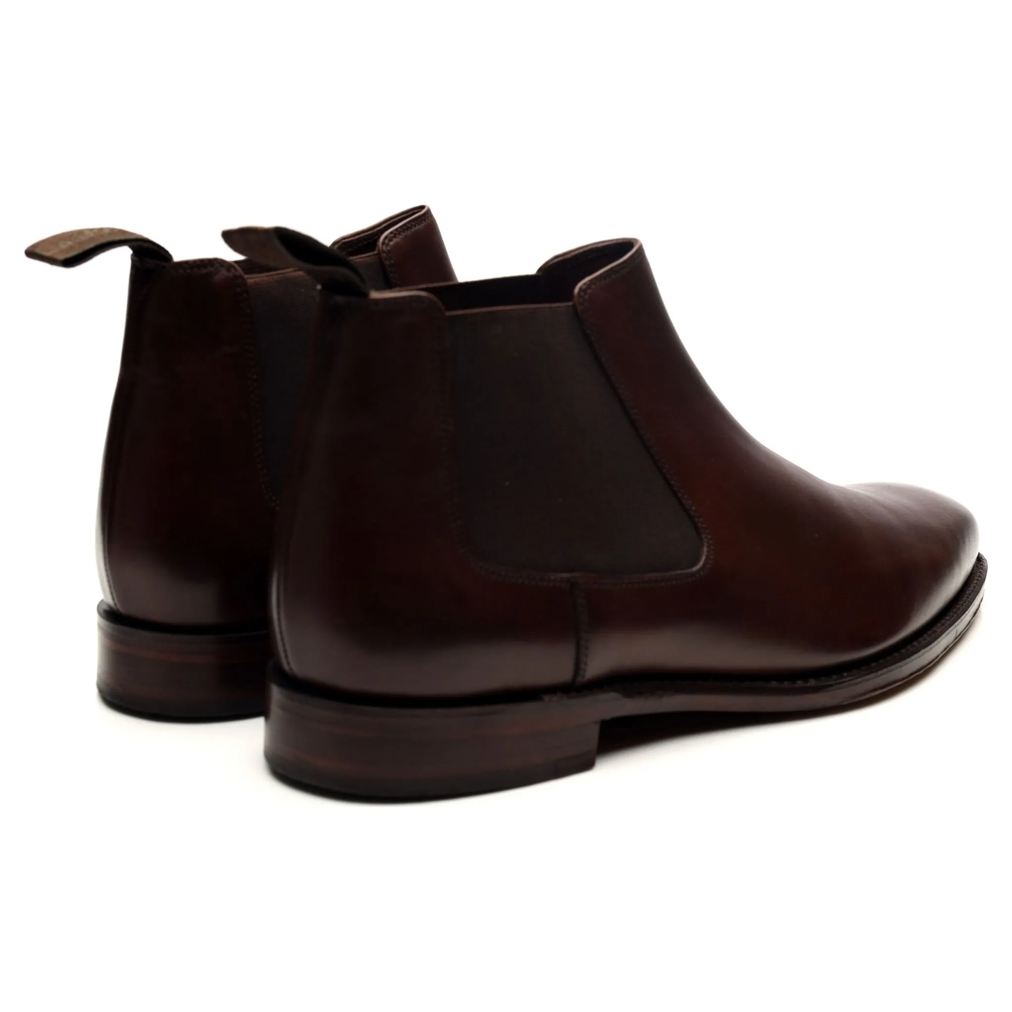 1880 'Nene' Dark Brown Leather Chelsea Boots UK 9 F
