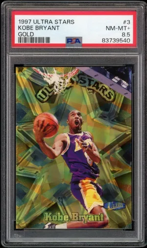 1997-98 Fleer Ultra Stars Gold SSP #3 Kobe Bryant PSA 8.5 NM-MT  POP 2