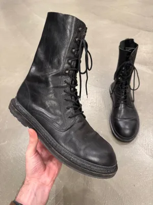 2000s Ann Demeulemeester combact leather boots
