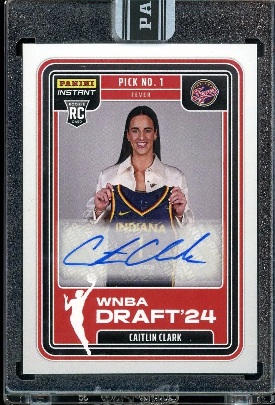 2024 Panini Instant WNBA Draft Night Rookie Caitlin Clark Auto Uncirculated RC