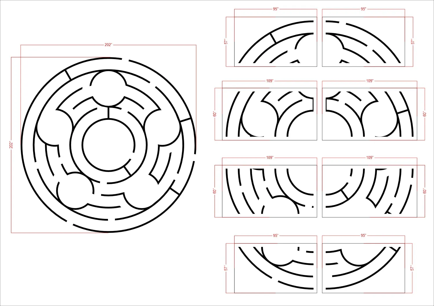 202"x202" Basketball Pole Stencil