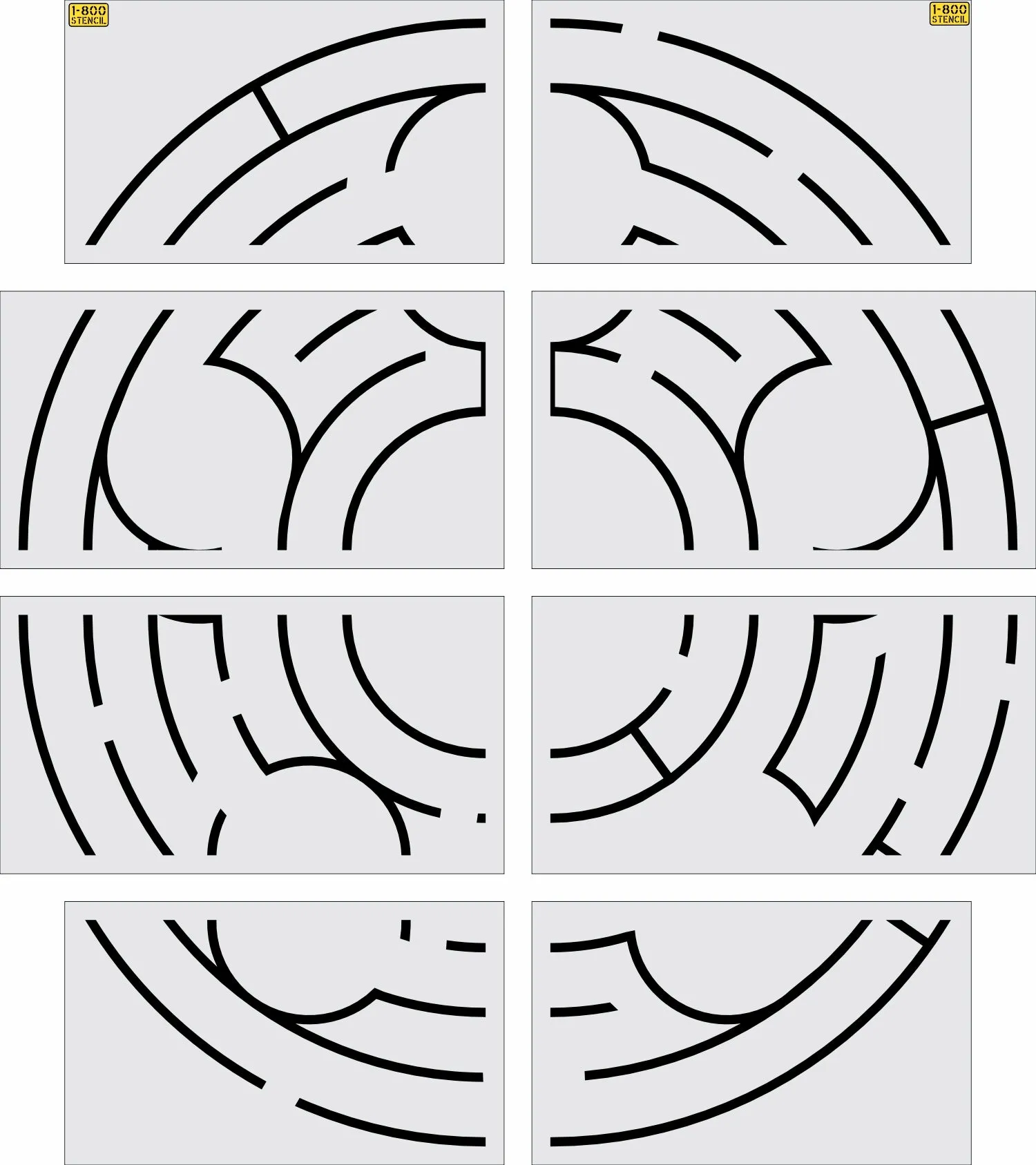 202"x202" Basketball Pole Stencil