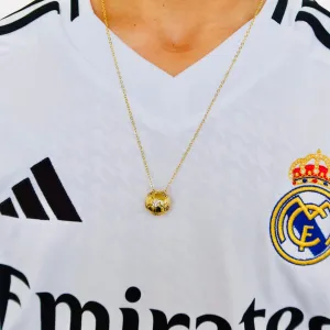 3D Soccer Pendant Necklace