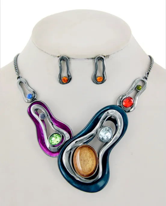 5 Color Ways - Gorgeous Necklace and Earring Sets