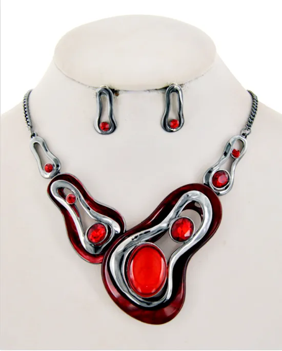 5 Color Ways - Gorgeous Necklace and Earring Sets