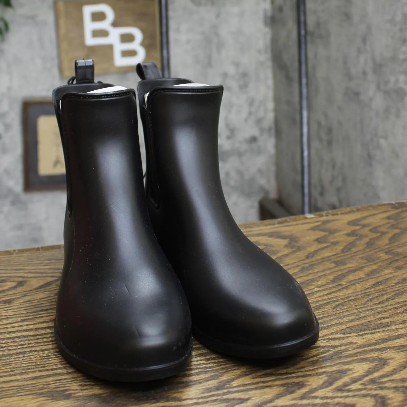 A New Day Womens Chelsea Rain Boots 53847121 Black 7M