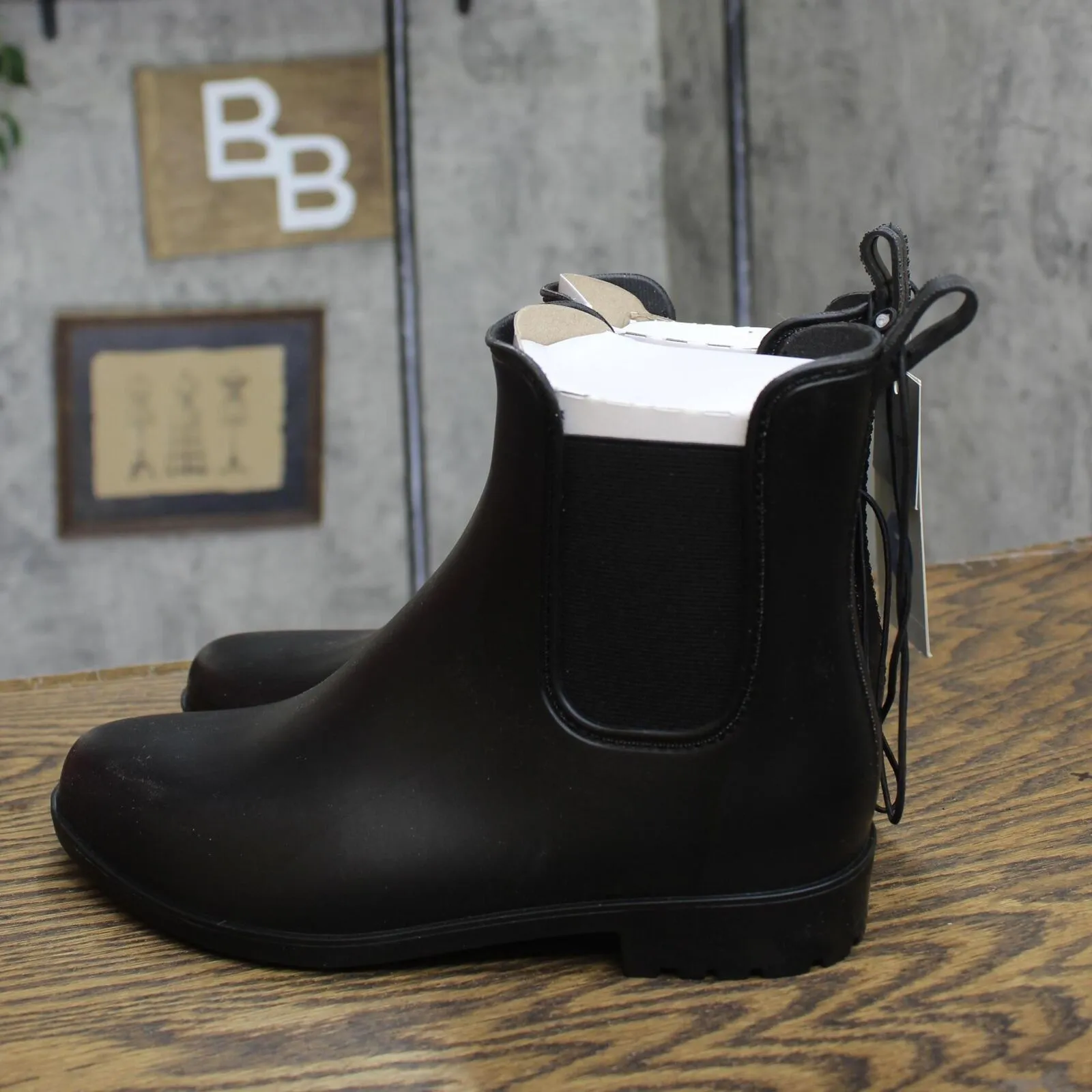 A New Day Womens Chelsea Rain Boots 53847121 Black 7M