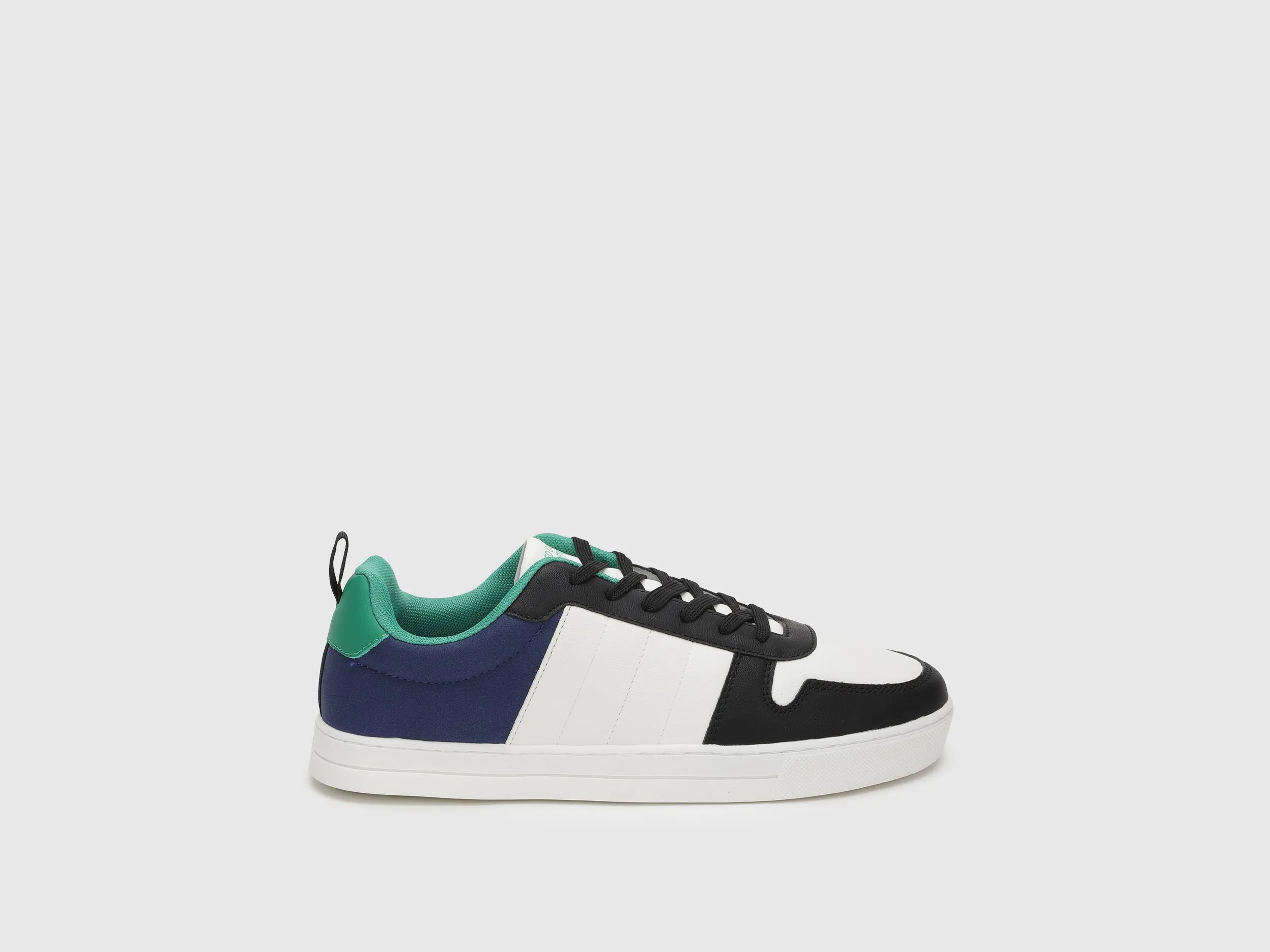 Abstract Pattern Lace-Up Sneakers