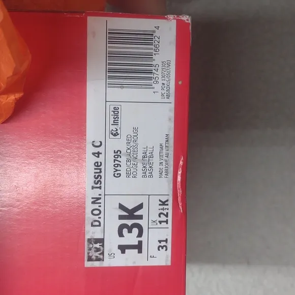 Adidas DON Issue 4 X Pixar The Incredibles Dash Kids 13k Youth Red basketball