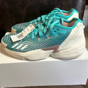 adidas Kids' D.O.N. Issue #4 Basketball Shoes: BLUE/OFF-WHITE: NEW IN BOX: SZ 7