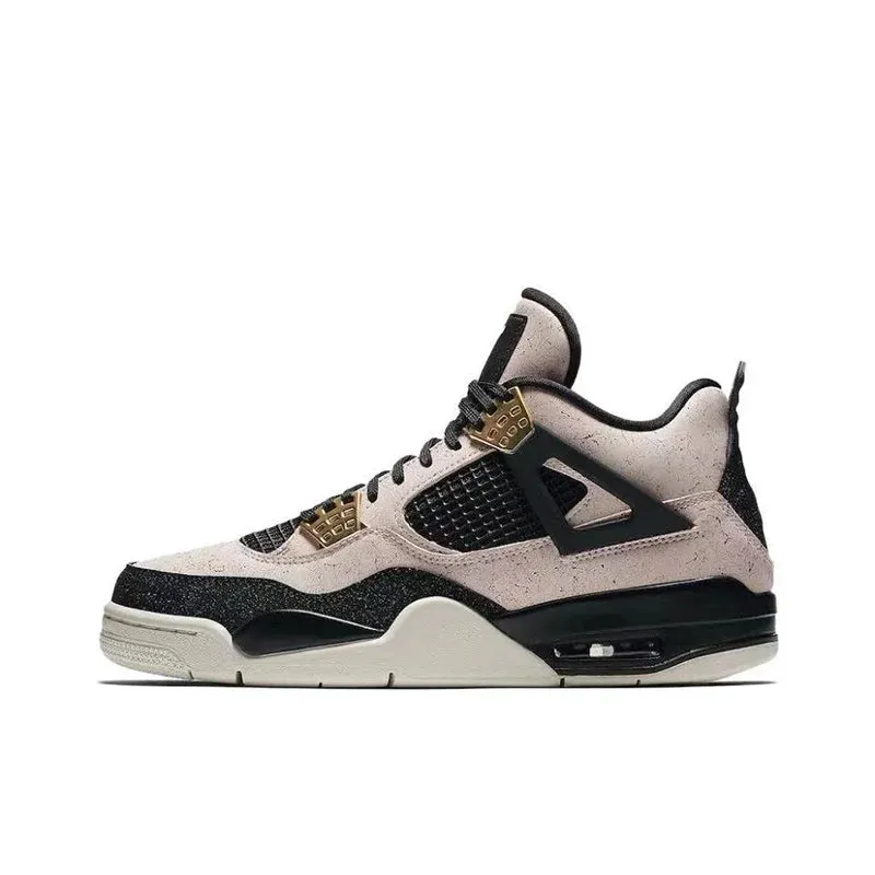 Air Jordan 4 retro Lucid Green leather lightweight and comfortable high top retro basketball shoes for women, white green