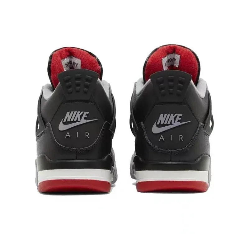 Air Jordan 4 retro Lucid Green leather lightweight and comfortable high top retro basketball shoes for women, white green