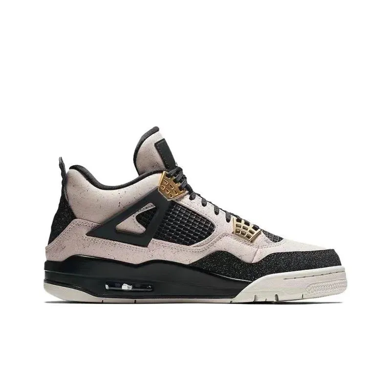 Air Jordan 4 retro Lucid Green leather lightweight and comfortable high top retro basketball shoes for women, white green