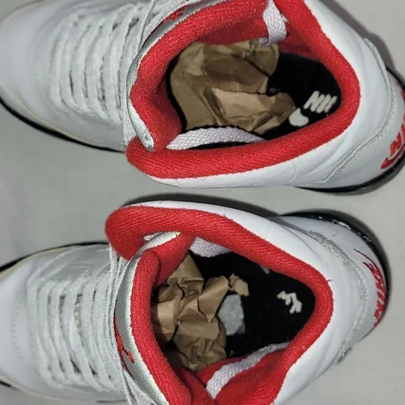 Air Jordan 5 retro fire red basketball red youth 13