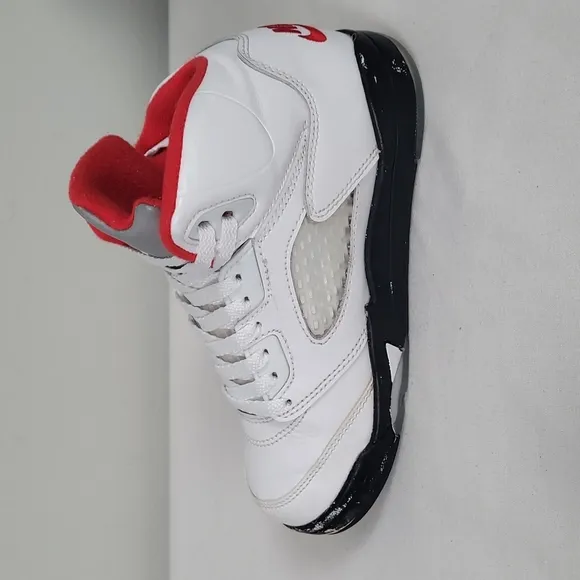 Air Jordan 5 retro fire red basketball red youth 13
