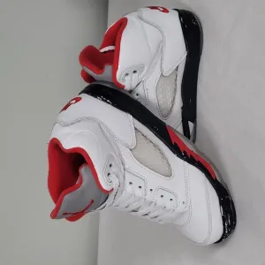 Air Jordan 5 retro fire red basketball red youth 13