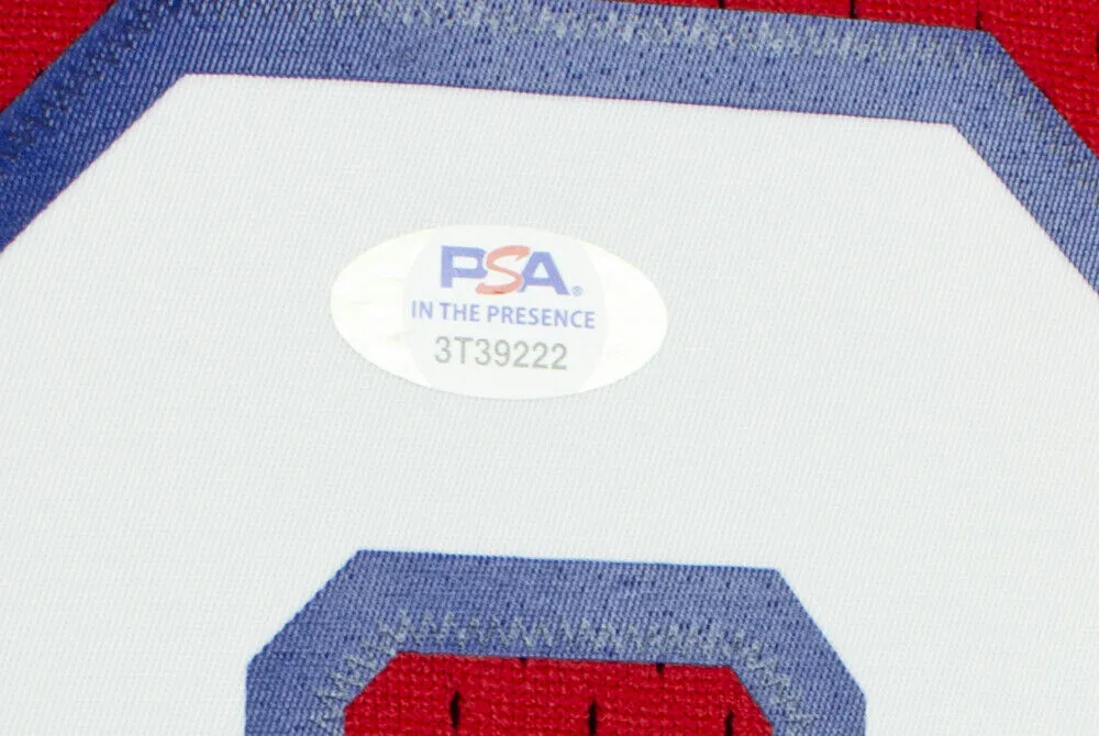 Allen Iverson Signed Philadelphia 76ers 2002-03 Red M&N Swingman Jersey PSA ITP