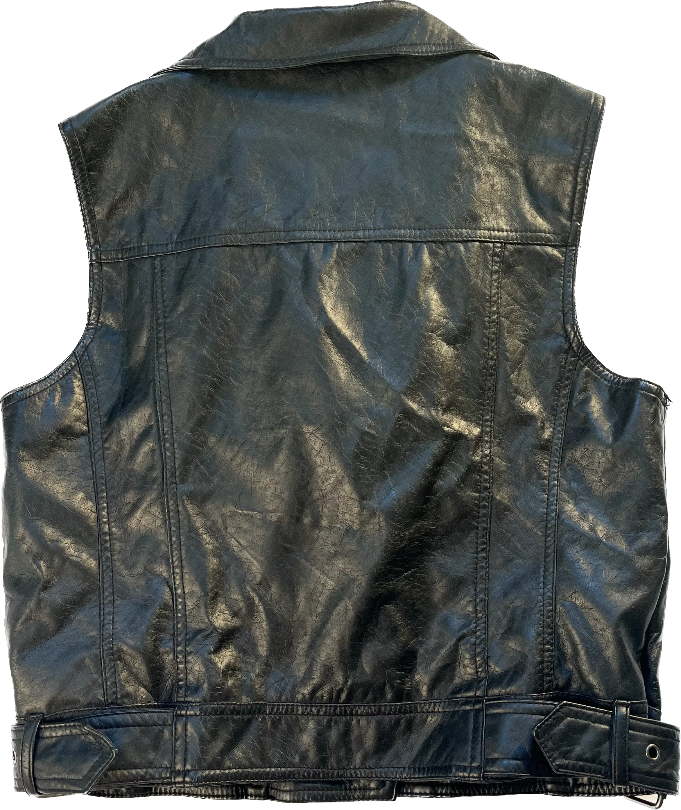 American Rag Faux Leather Vest Black