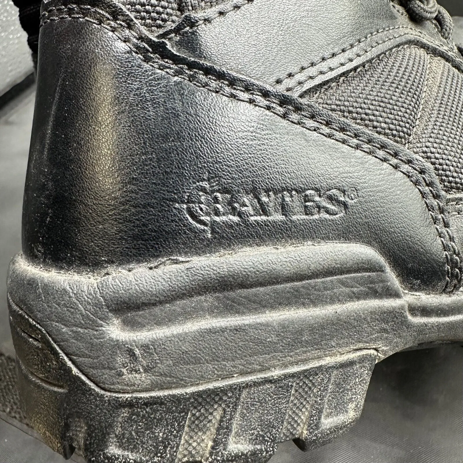 Army Black Leather High Top BATES Combat Boots - Size EU 37 - UK 3