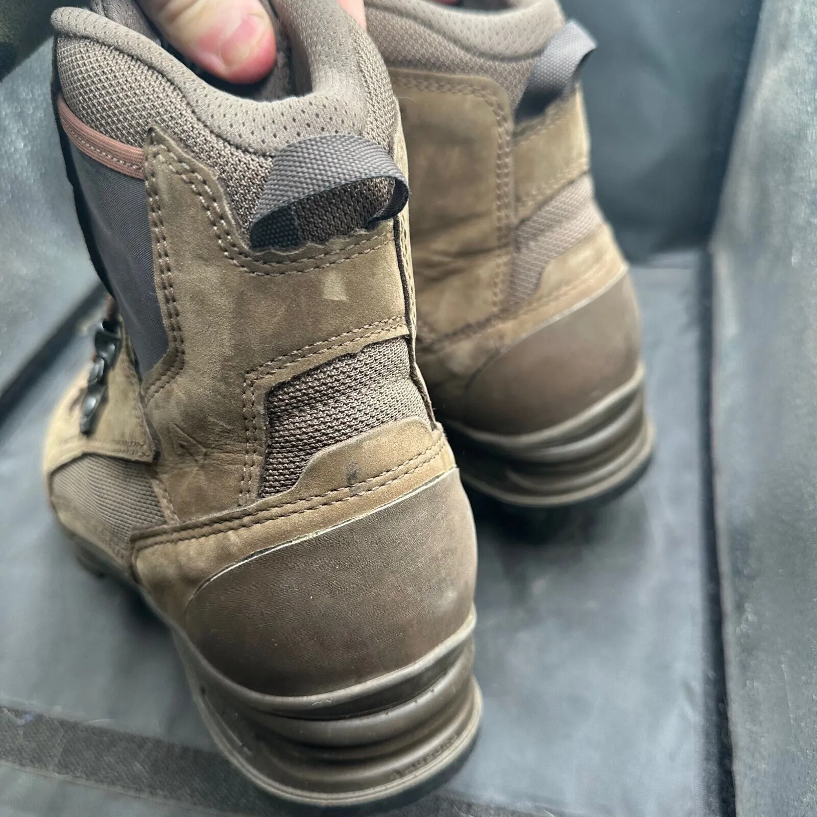 Army Brown Leather HAIX Patrol Combat Boots - Size EU 41 - UK 7.5