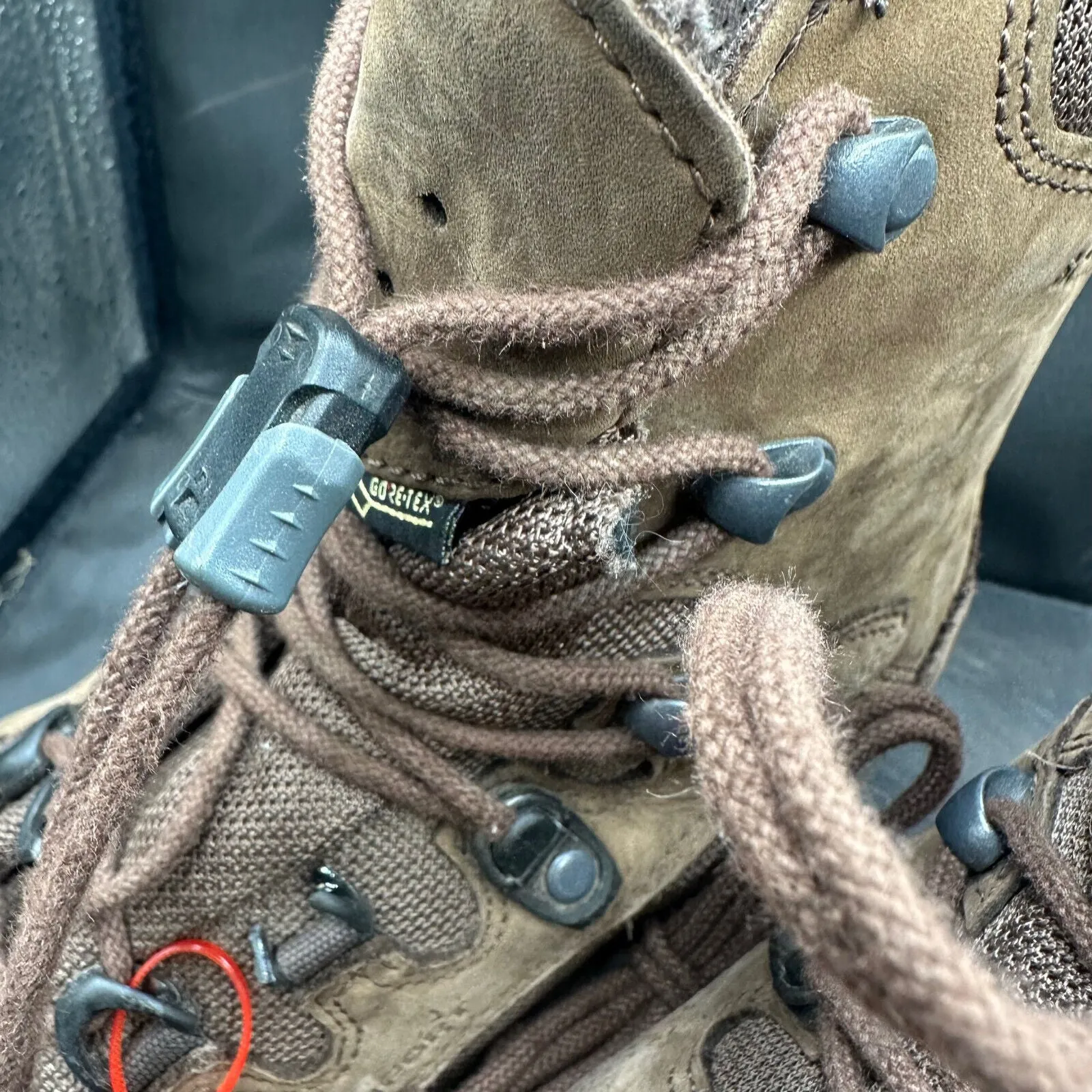 Army Brown Leather HAIX Patrol Combat Boots - Size EU 41 - UK 7.5