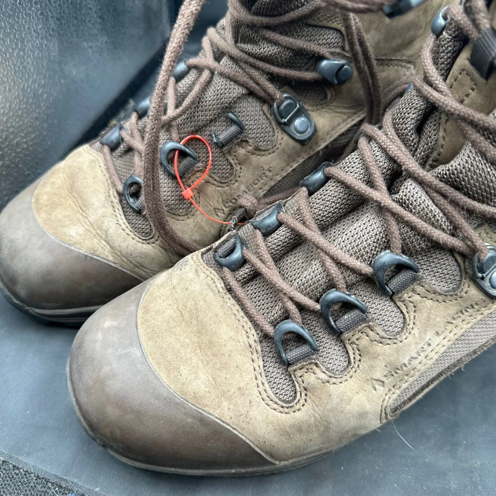 Army Brown Leather HAIX Patrol Combat Boots - Size EU 41 - UK 7.5