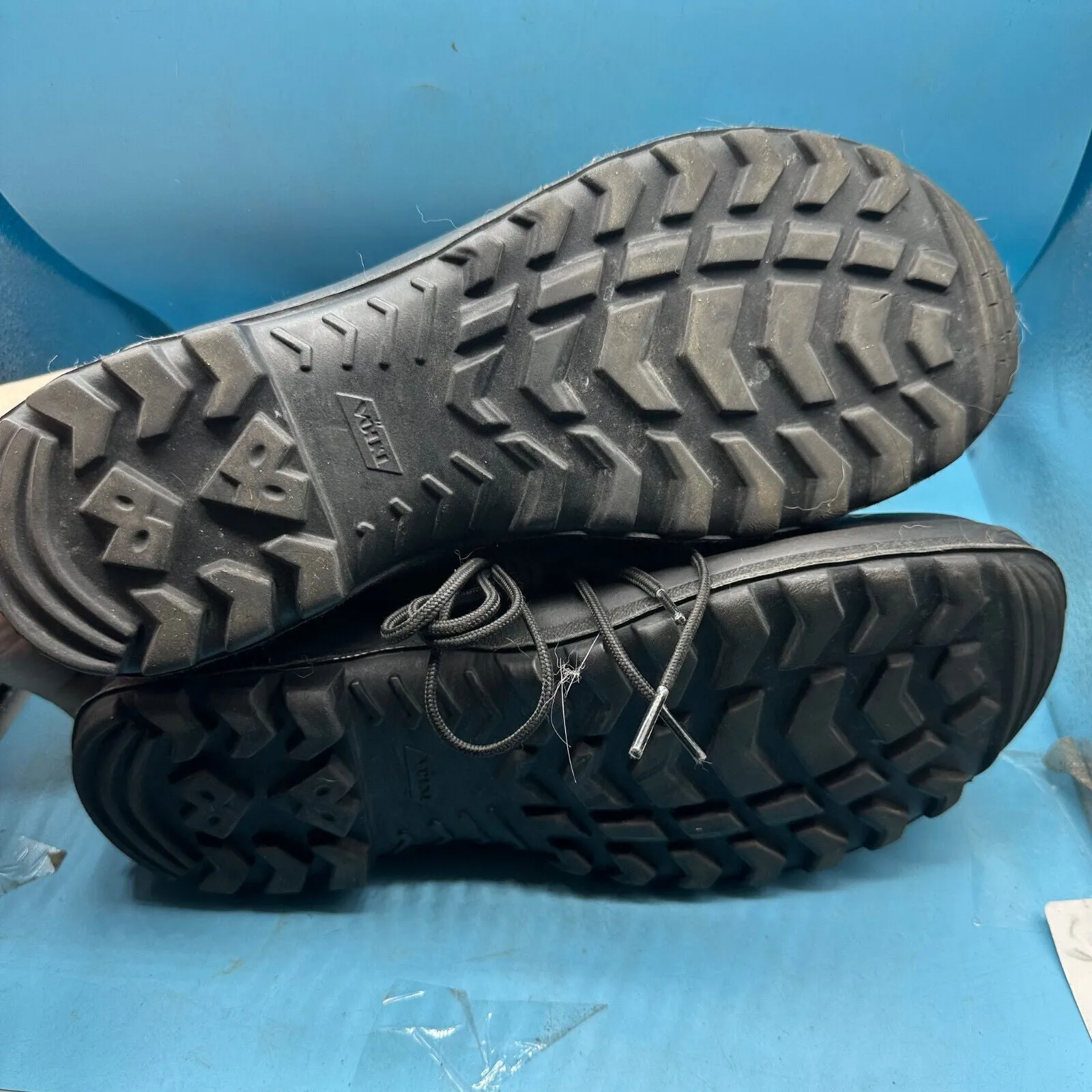 Austrian Army Black Leather Combat Boots - Size EU 44 - UK 9.5