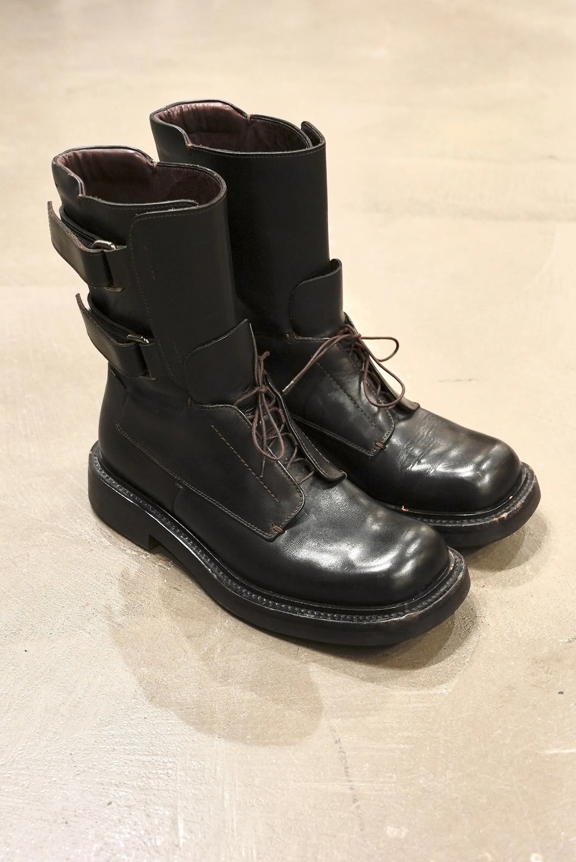 A/W1999 Prada runway combact military boots