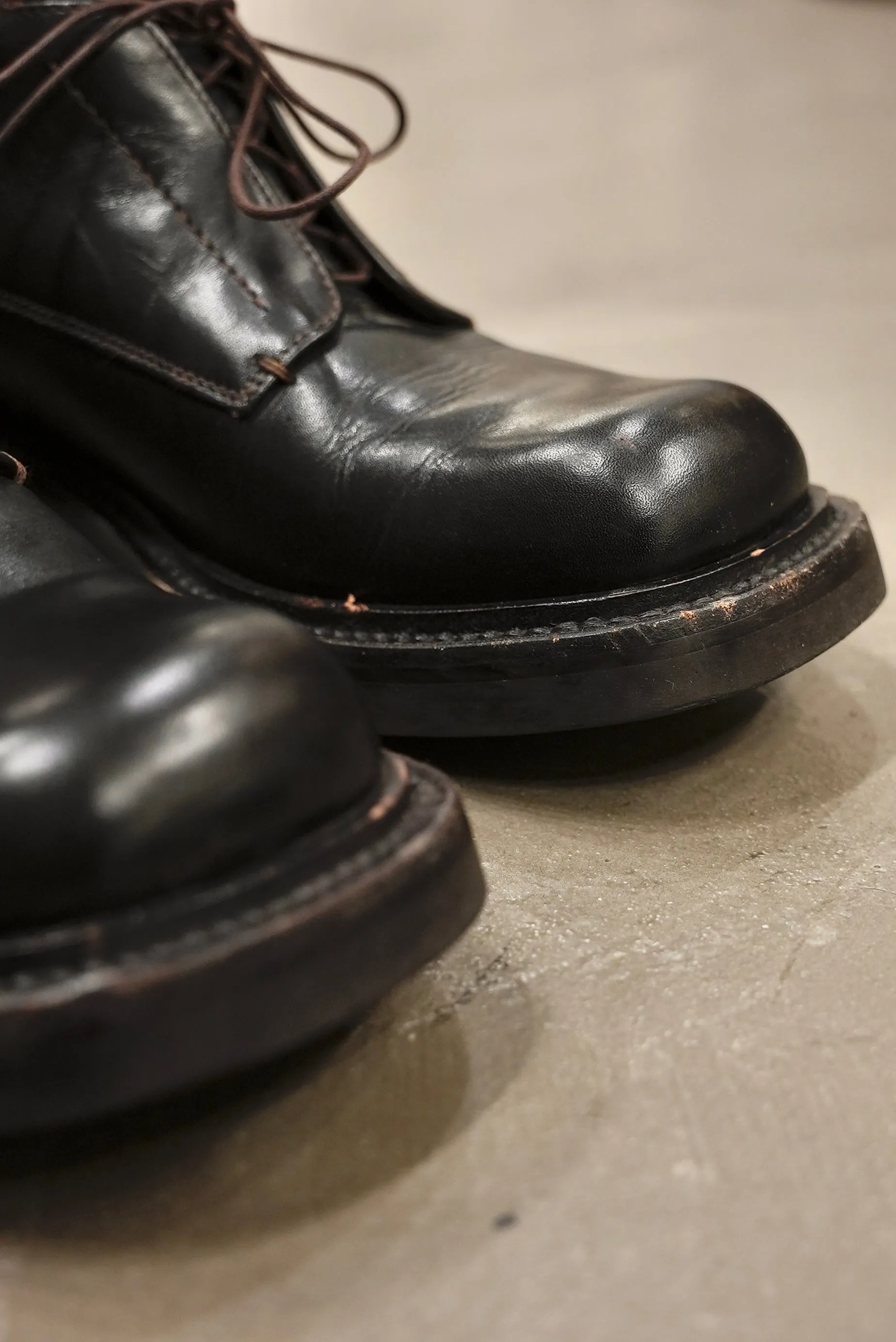 A/W1999 Prada runway combact military boots