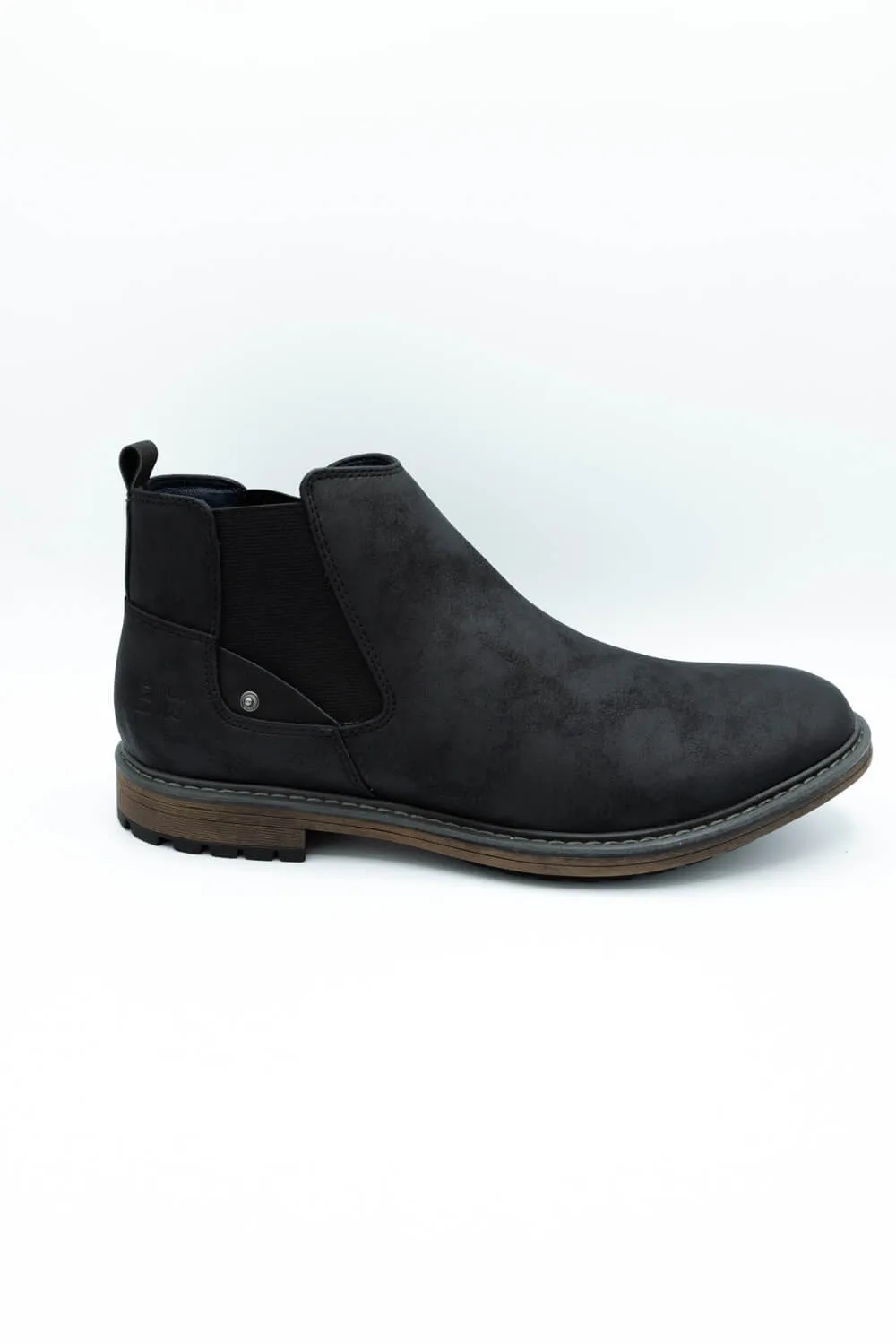 B52 by Bullboxer Chelsea Boots for Men in Black | 936-A4-8058A-BLACK