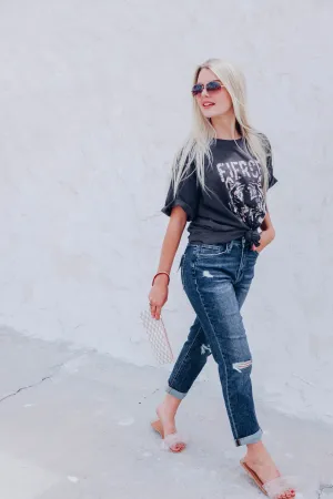 Barlowe Cuffed Mom Jeans