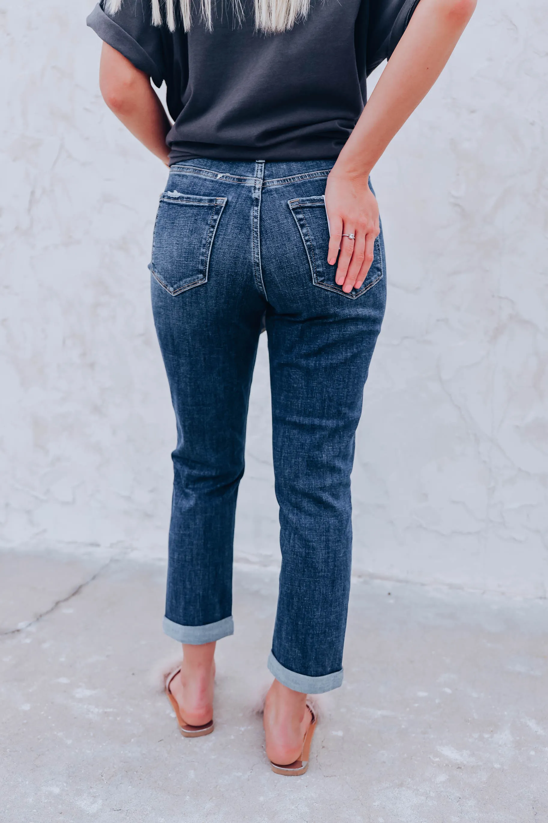 Barlowe Cuffed Mom Jeans