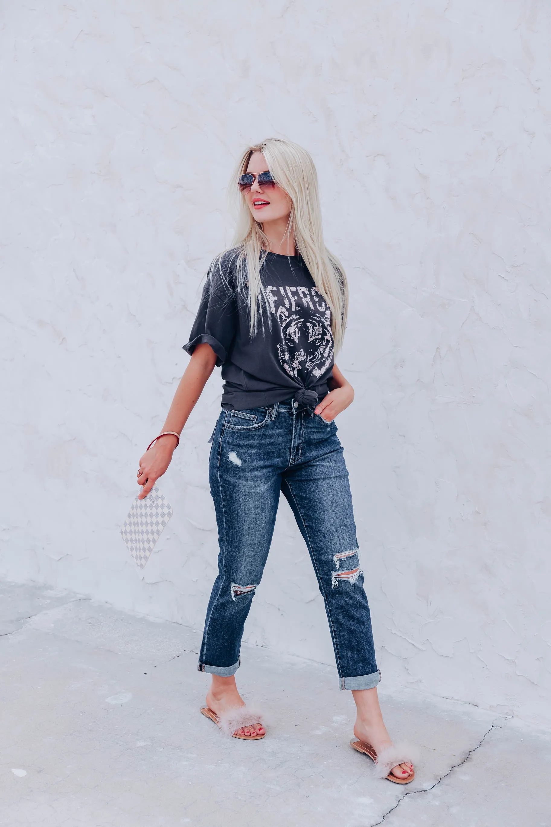 Barlowe Cuffed Mom Jeans