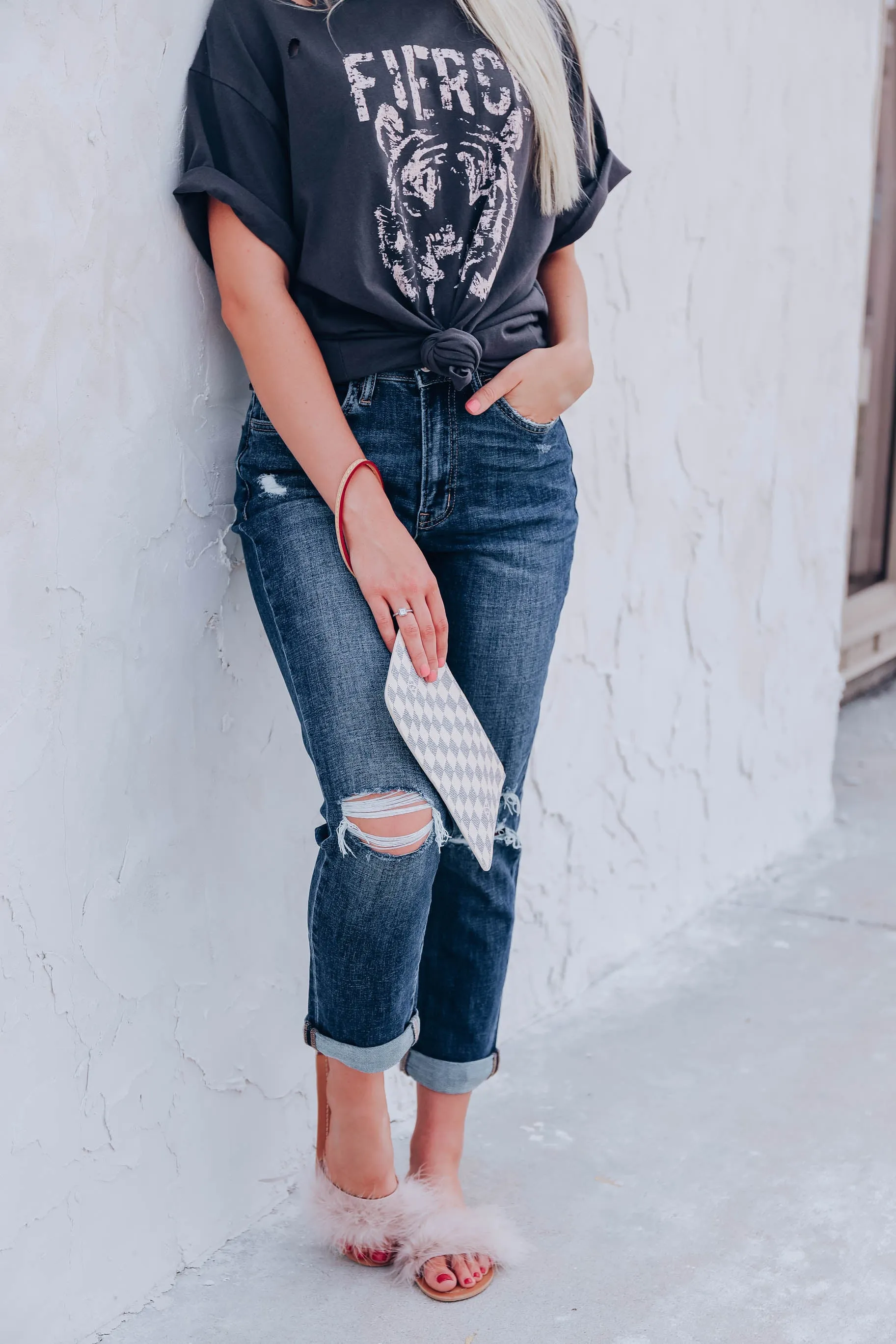 Barlowe Cuffed Mom Jeans