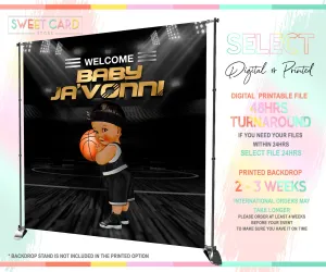 Basketball Backdrop, Basket Backdrop, Basket baby shower board backdrop, basketball baby boy shower Backdrop, Basket boy party, Basketball