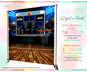 Basketball Backdrop, Basket Backdrop, Basket game score board backdrop, basketabll baby boy shower Backdrop, Basket boy party, Basketball