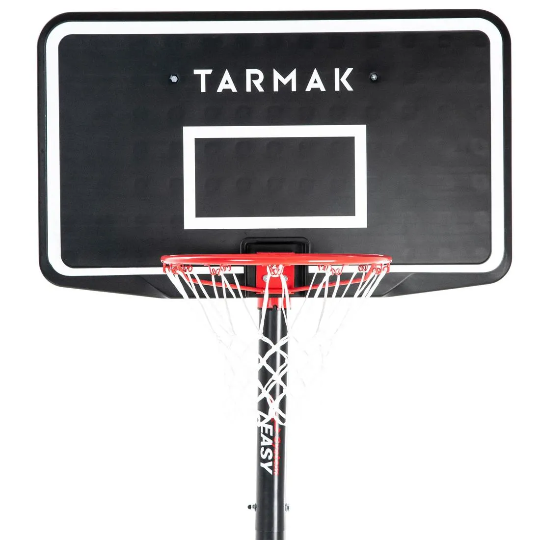 Basketball Hoop With Adjustable Stand In Black - 2.20m To 3.05m