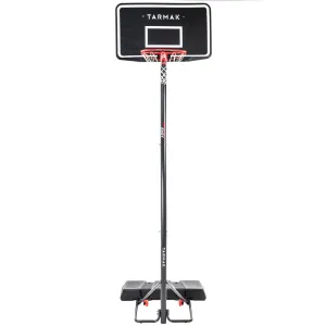 Basketball Hoop With Adjustable Stand In Black - 2.20m To 3.05m