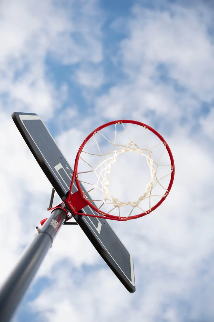Basketball Hoop With Adjustable Stand In Black - 2.20m To 3.05m