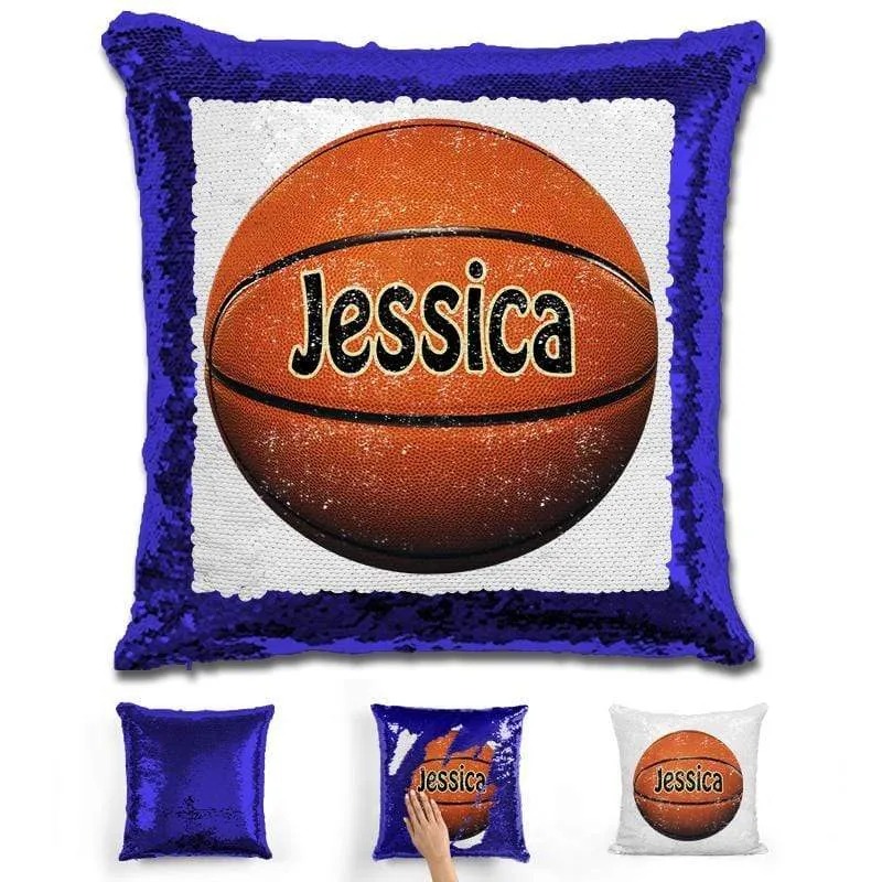 Basketball Personalized Magic Sequin Pillow