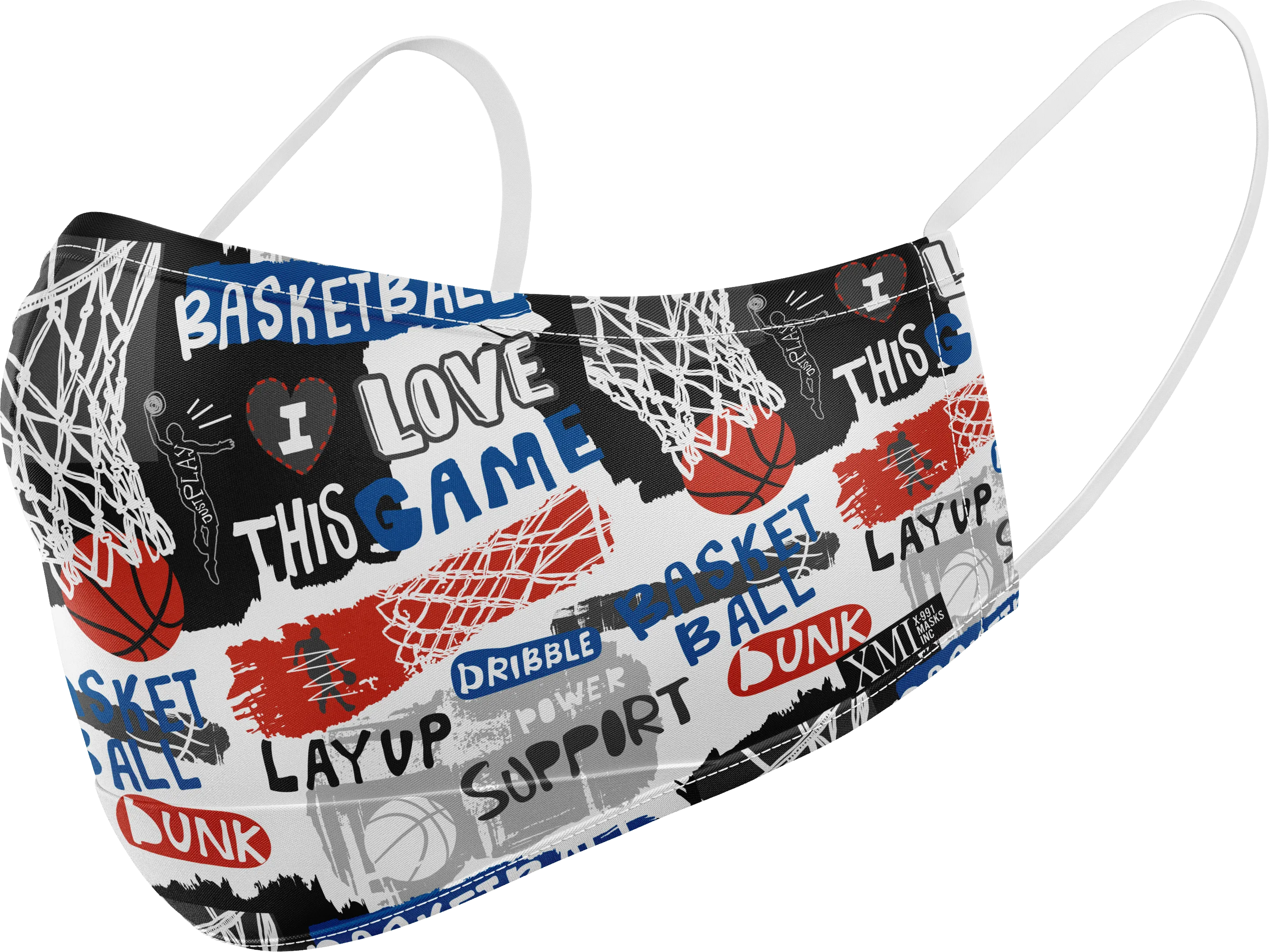 Basketball printed mask for Kids