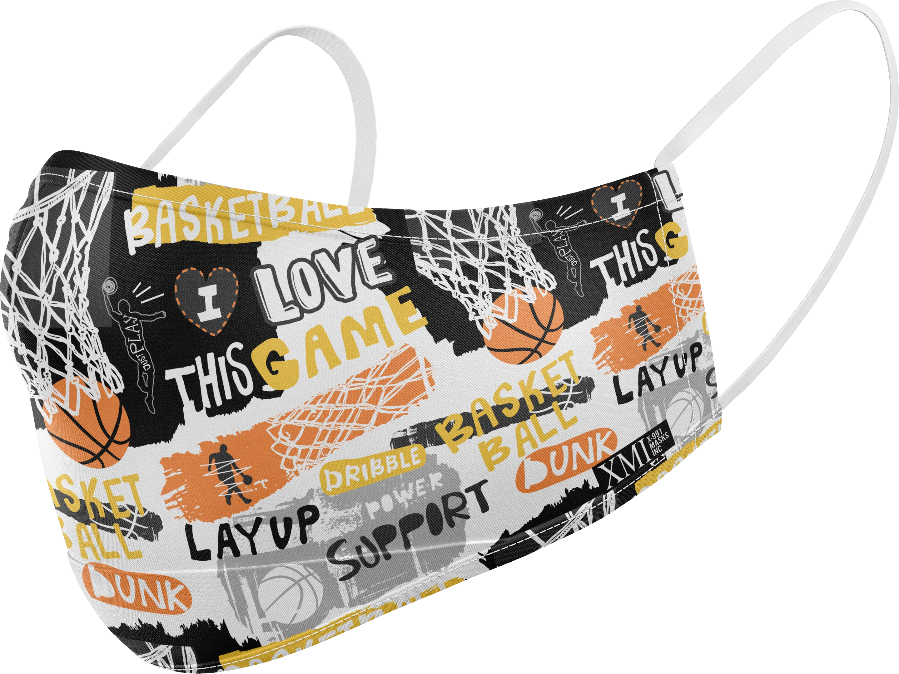 Basketball printed mask for Kids