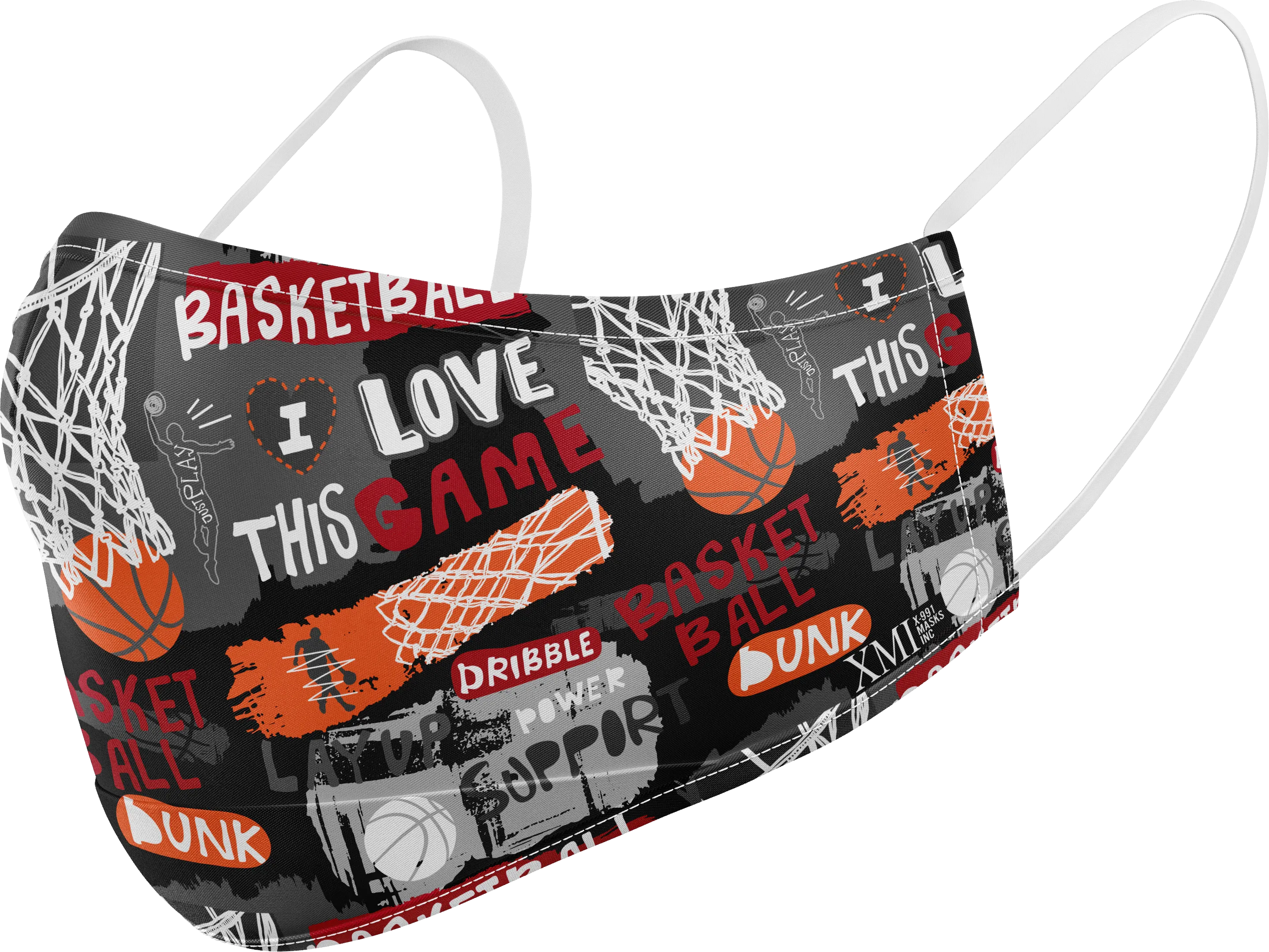 Basketball printed mask for Kids