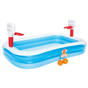 Bestway 8'3" X 66" X 40"/2.51M X 1.68M X 1.02M Basketball Play Pool (Contents:1 pool,2 balls,repair patch)
