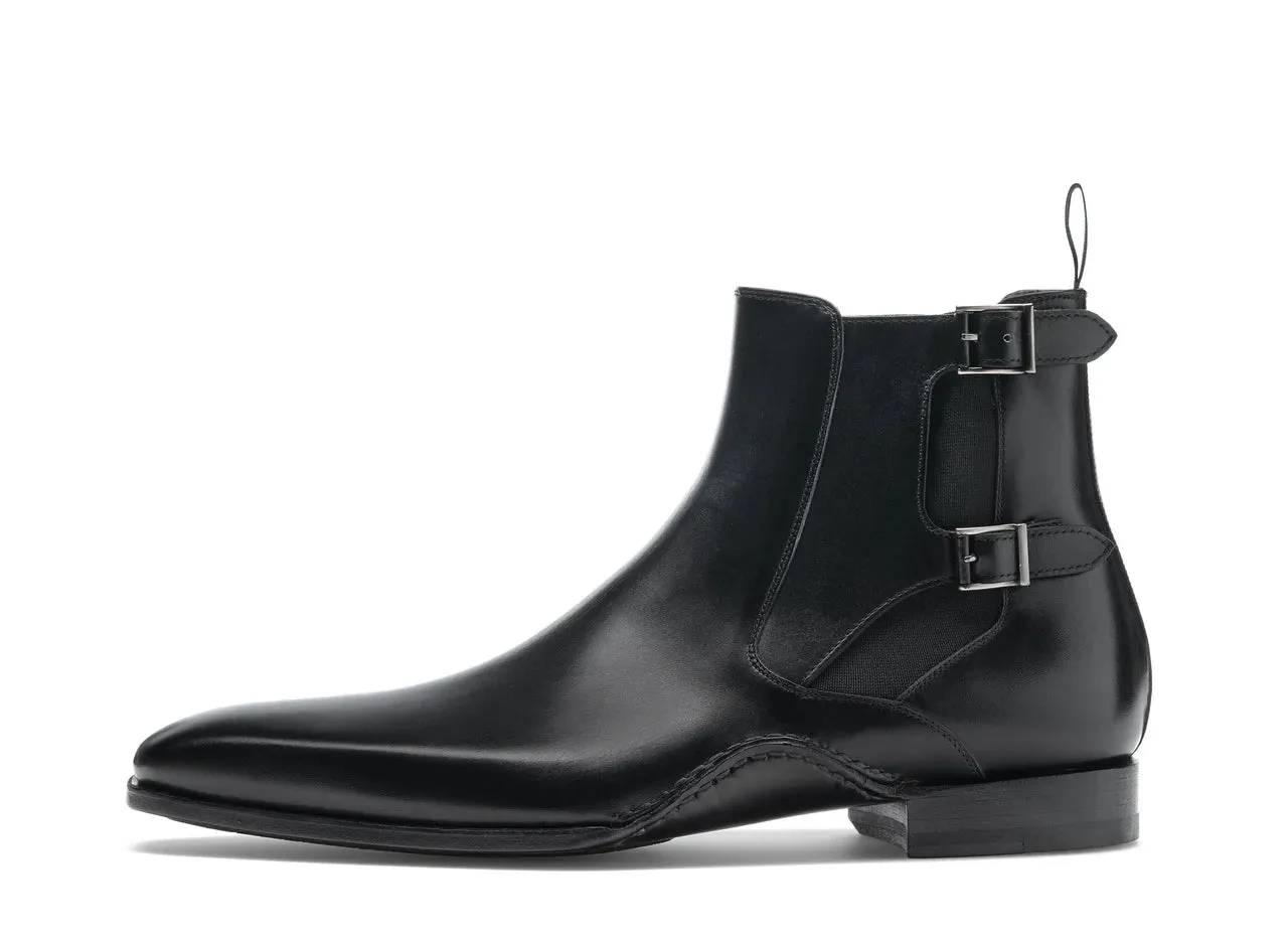 Black Leather Dubbow Chelsea Boots - Chelsea Boots