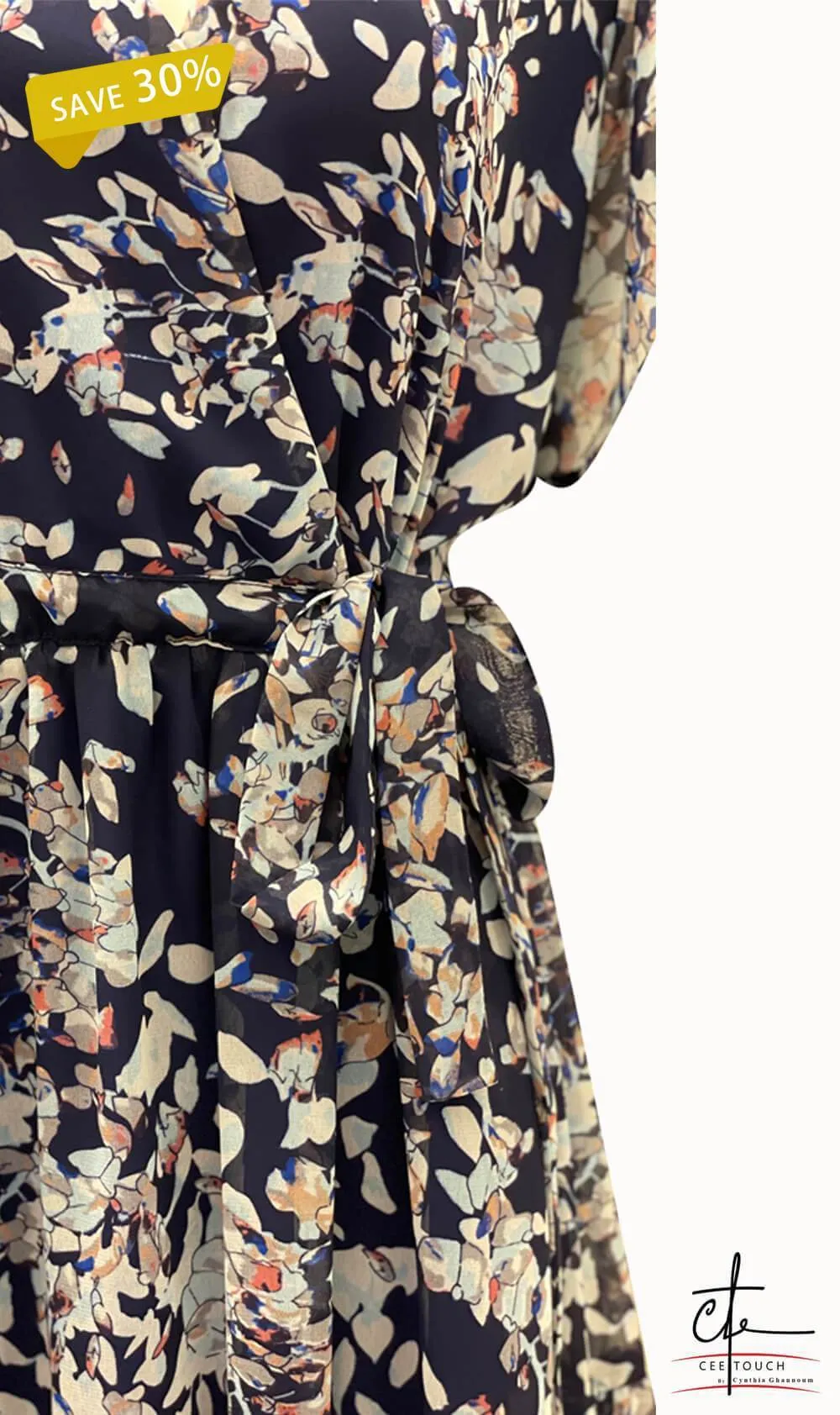 Blue Floral Print Tiered Maxi Dress