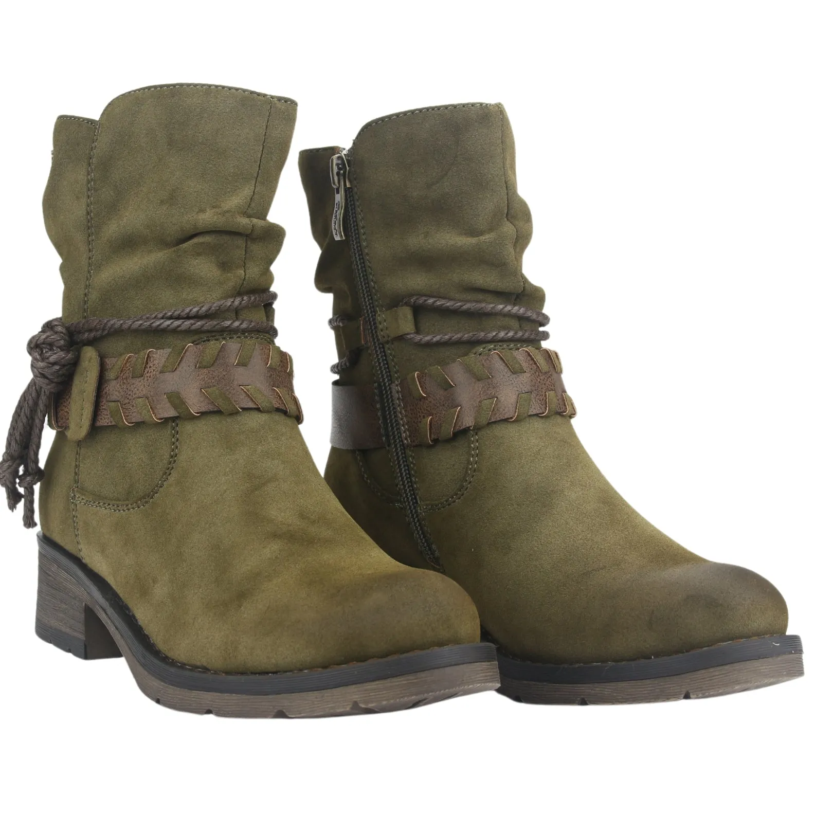 Botin Chalada Mujer Torri-22 Oliva Casual